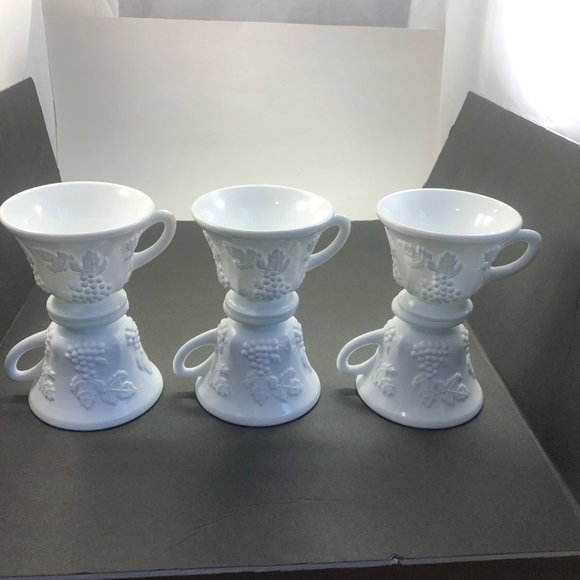 Milk Glass tea and coffee cups, high quality. - Picture 6 of 6